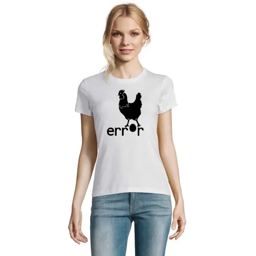 Error Huhn T-Shirt Frauen Imperial