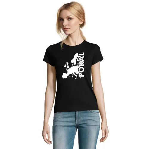 Europapokal Karte Frauen T-Shirt
