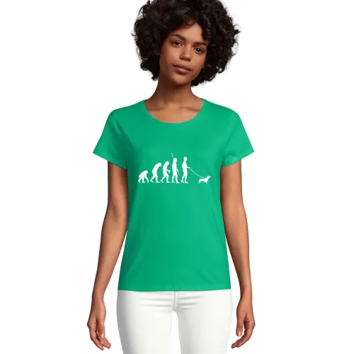 Evolution Dackel Frauen T-Shirt