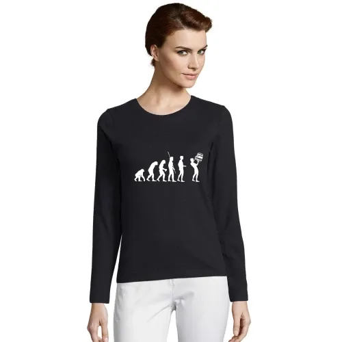 Evolution Fass Trinken Frauen T-Shirt