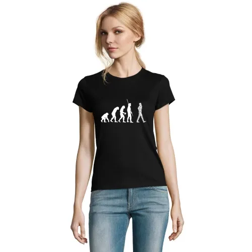 Evolution Handy Binary Frauen T-Shirt