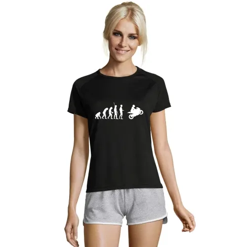 Evolution Motorrad 2.0 Frauen T-Shirt