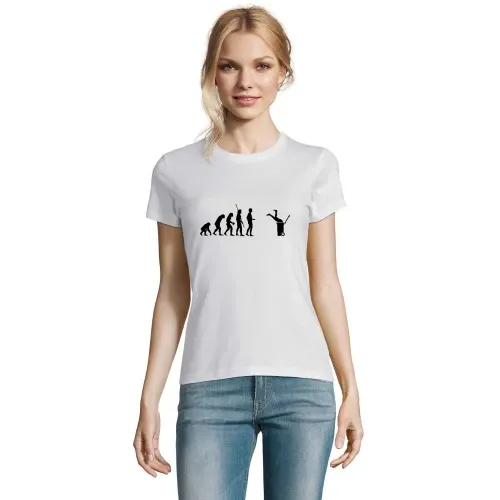 Evolution Mülltonne Frauen T-Shirt