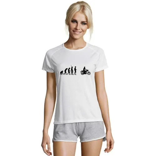 Evolution Simson Moped Frauen T-Shirt
