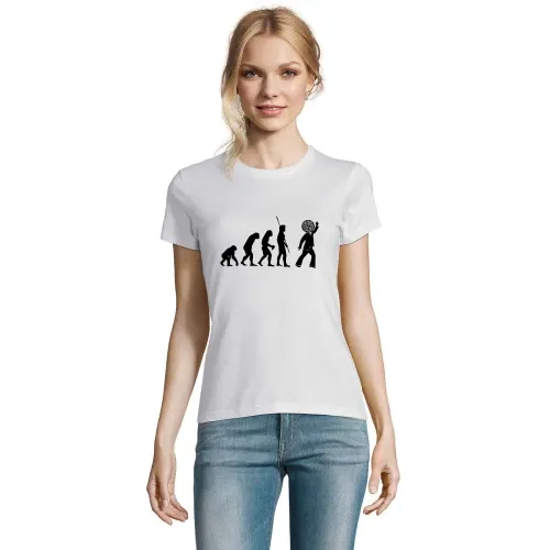 Evolution Tänzer mit Diskokugel  T-Shirt