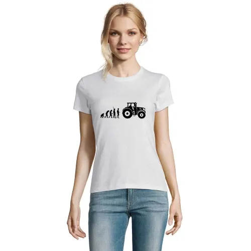 Evolution Traktor Frauen T-Shirt