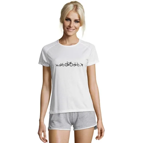 Fahrrad Evolution Rennrad Frauen T-Shirt