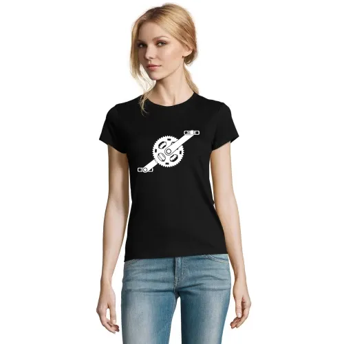 Fahrradkurbel mit Pedalle T-Shirt