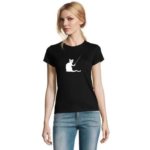 Fechten Katze Fechter Frauen T-Shirt