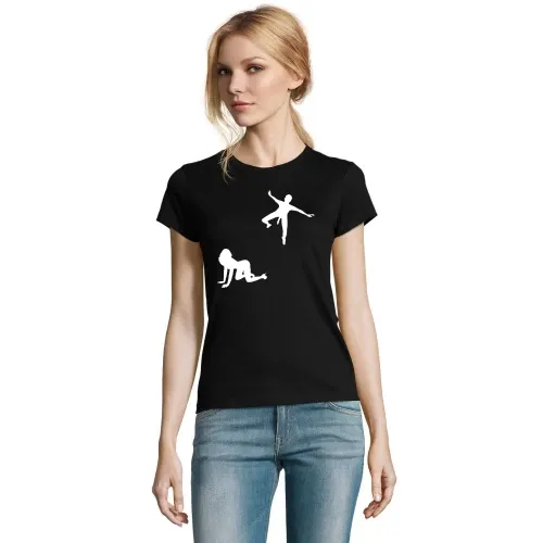 Frau wartet auf Fallschirmspringer T-Shirt Frauen Imperial