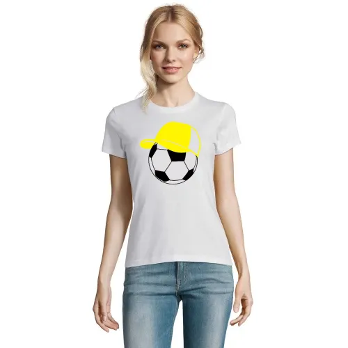 Fußballbasecap T-Shirt Frauen Imperial