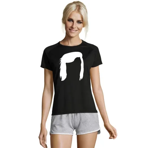 Fußballer Frisur Frauen T-Shirt