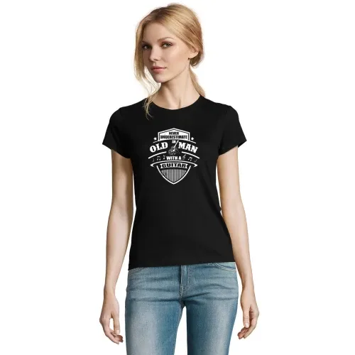 Gitarrist Old Man Gitarren Spieler Gitarrenlehrer Frauen T-Shirt