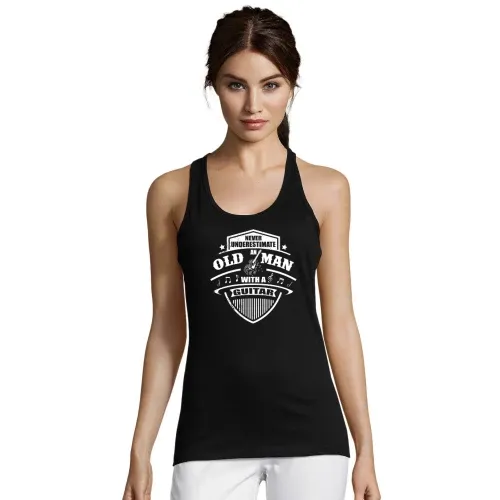 Gitarrist Old Man Gitarren Spieler Gitarrenlehrer Frauen T-Shirt