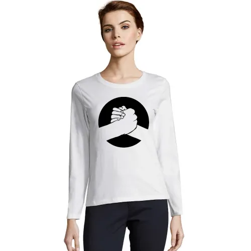 Handschlag Frauen T-Shirt