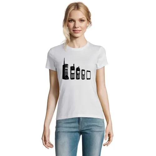 Handy Evolution T-Shirt Frauen Imperial
