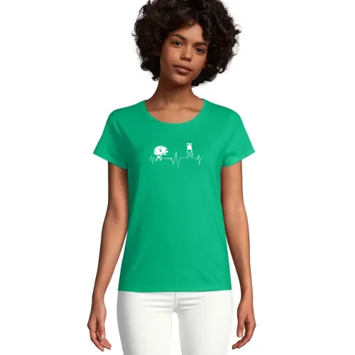 Hochsitz Jagen Herzschlag - Jäger Keiler T-Shirt Frauen Crusader Bio