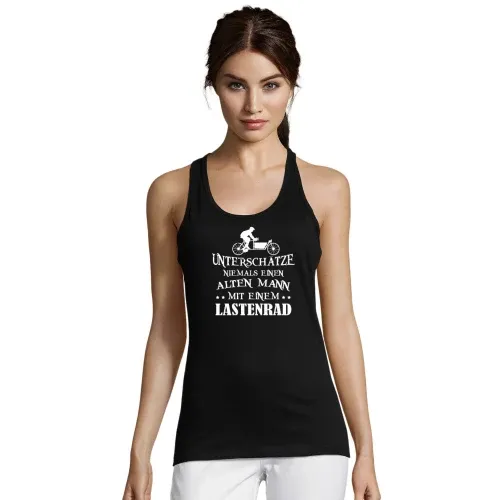 Hollandrad Lastenrad Alter Mann Spruch Cargo Bike Frauen T-Shirt
