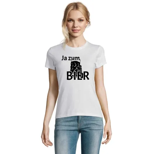 Ja zum Bier T-Shirt Frauen Imperial