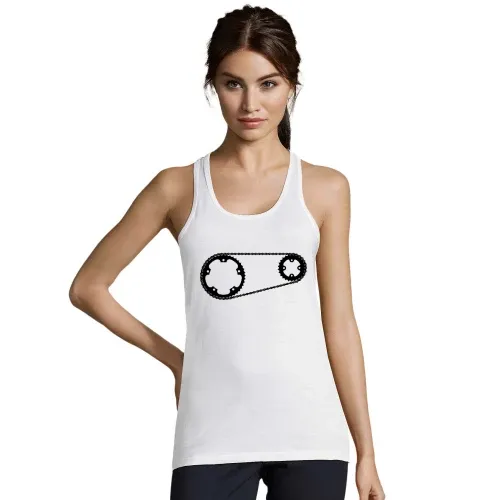 Kettenblatt mit Kette Frauen T-Shirt
