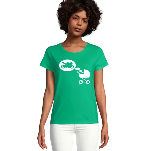 Kinderwagentraum Motorrad Frauen T-Shirt