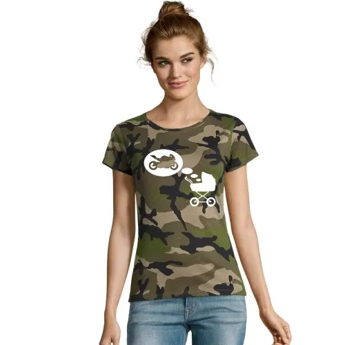 Kinderwagentraum Motorrad Frauen T-Shirt