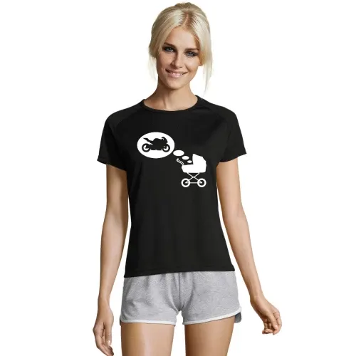 Kinderwagentraum Motorrad Frauen T-Shirt