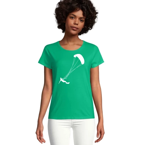 Kiten Kitesurfen Frauen T-Shirt
