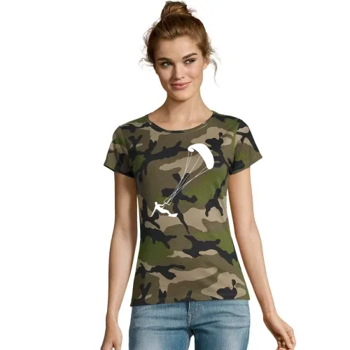 Kiten Kitesurfen Frauen T-Shirt