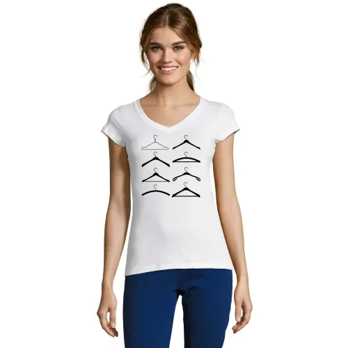 Kleiderbügel Arten Frauen T-Shirt