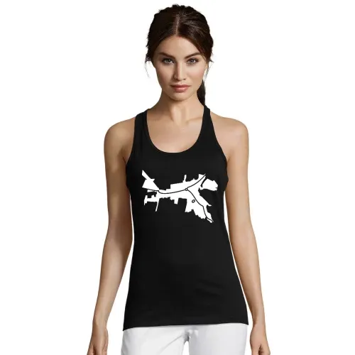 Kreischa Umriss mit Fussballstadion Frauen T-Shirt