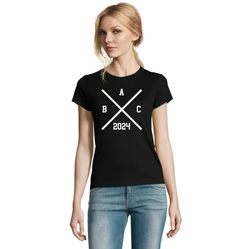 Kreuz mit Buchstaben T-Shirt Frauen Imperial