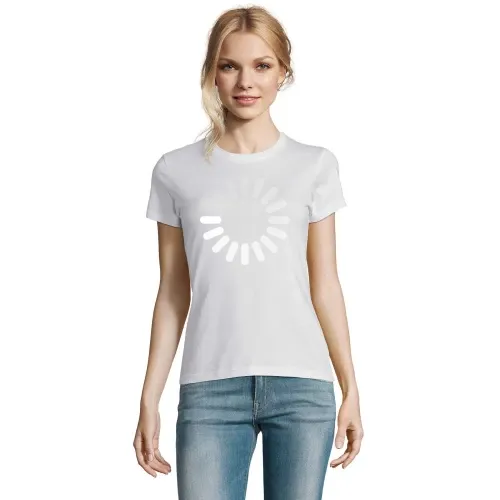 Ladekreis Loading in weiß T-Shirt Frauen Imperial