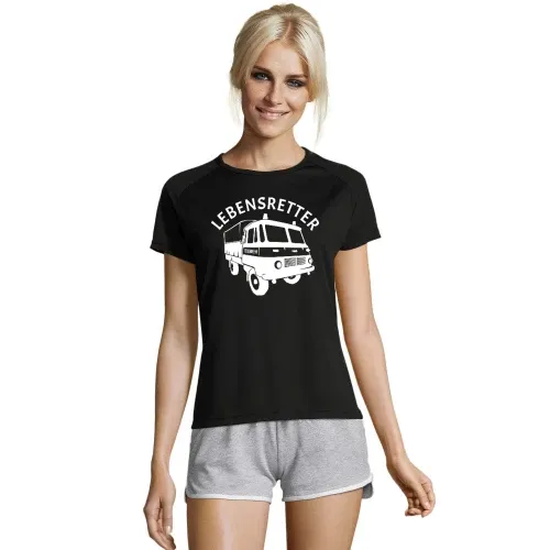Lebensretter Feuerwehr Robur LO T-Shirt Frauen Sporty