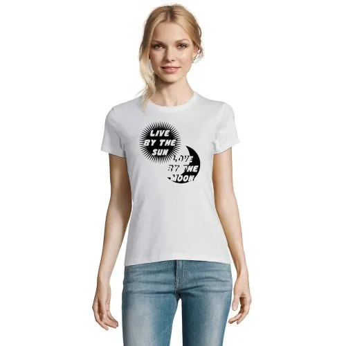 live and love T-Shirt Frauen Imperial