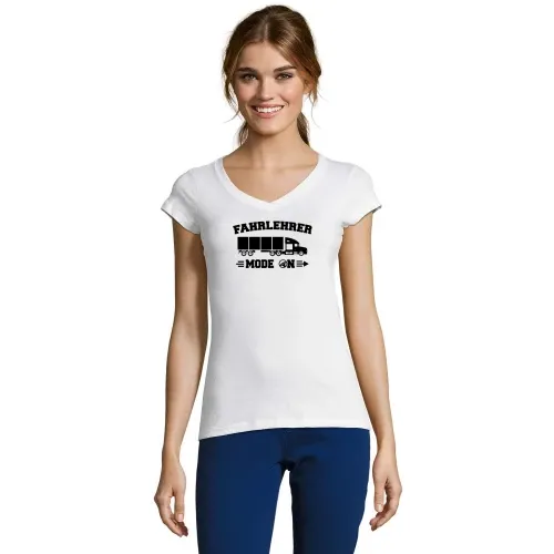 LKW Fahrlehrer Mode On - Truck Lehrer Fahrschule Frauen T-Shirt