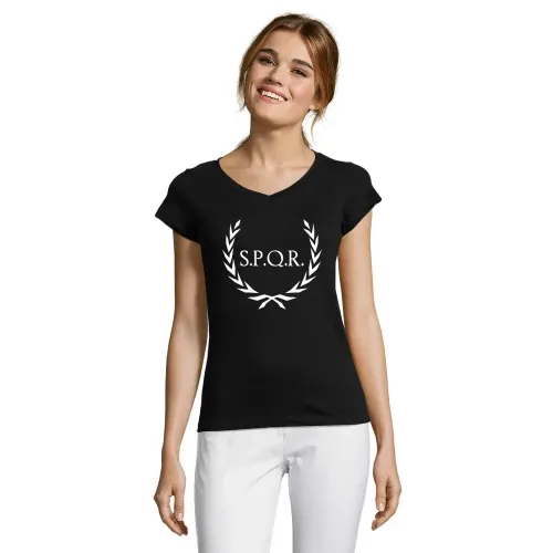 Lorbeerkranz SPQR Rom Frauen T-Shirt