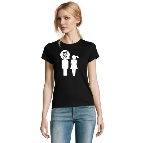 Mann bla bla bla Frau Frauen T-Shirt