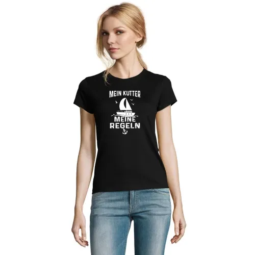 Mein Kutter Meine Regeln Bootsfahrer Kapitän T-Shirt