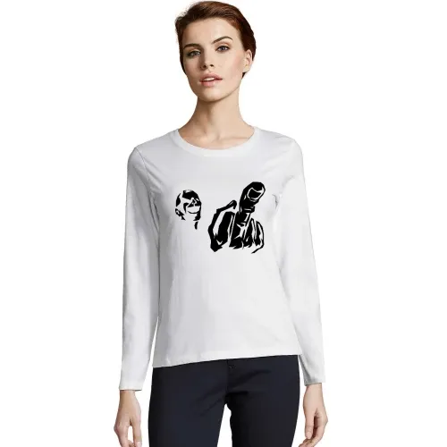 Mittelfinger Fratze Frauen T-Shirt