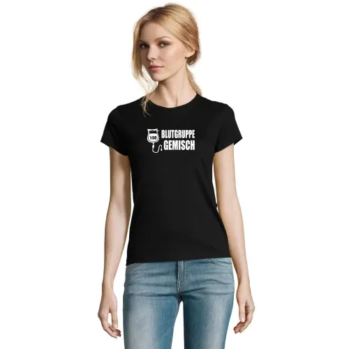 Mopedfahrer Gemisch 1:50 Blutgruppe Moped Geschenk T-Shirt Frauen Imperial