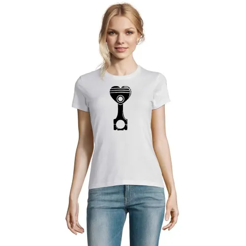 Motorkolben Herz Frauen T-Shirt