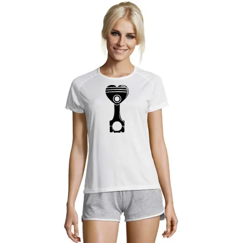 Motorkolben Herz Frauen T-Shirt