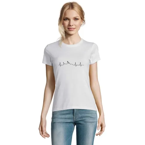 Motorrad Chopper Herzschlag T-Shirt