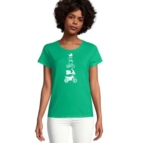 Motorrad Enduro Evolution Front Frauen T-Shirt
