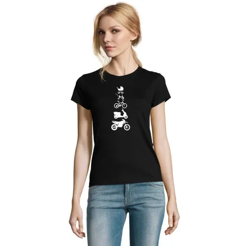Motorrad Enduro Evolution Front Frauen T-Shirt