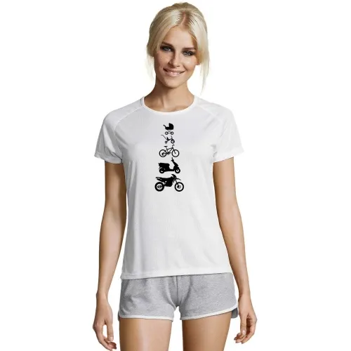 Motorrad Enduro Evolution Front Frauen T-Shirt