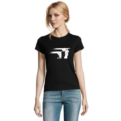 Motorrad Enduro Evolution Schweif Front T-Shirt