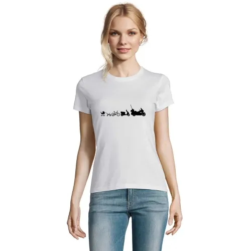 Motorrad Evolution Goldwing Frauen T-Shirt