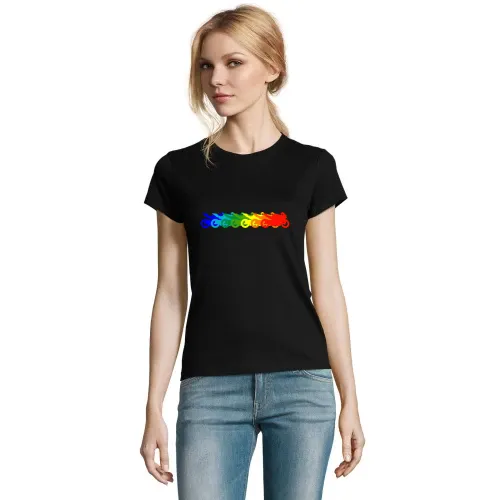 Motorrad farbverlauf T-Shirt